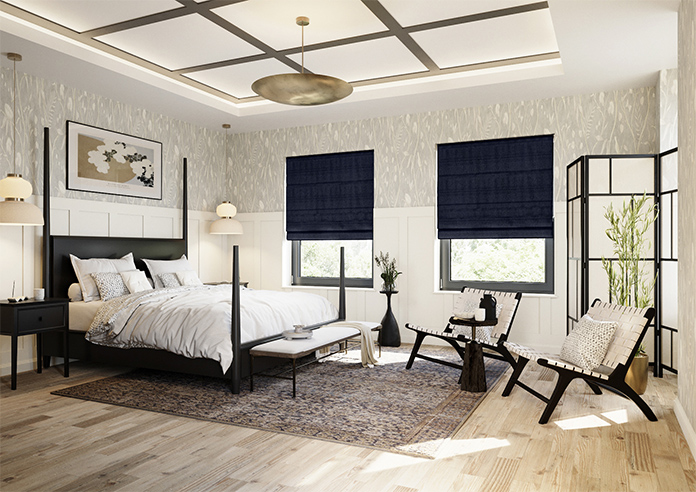 Kent, Navy - Roman Blind - Image 7